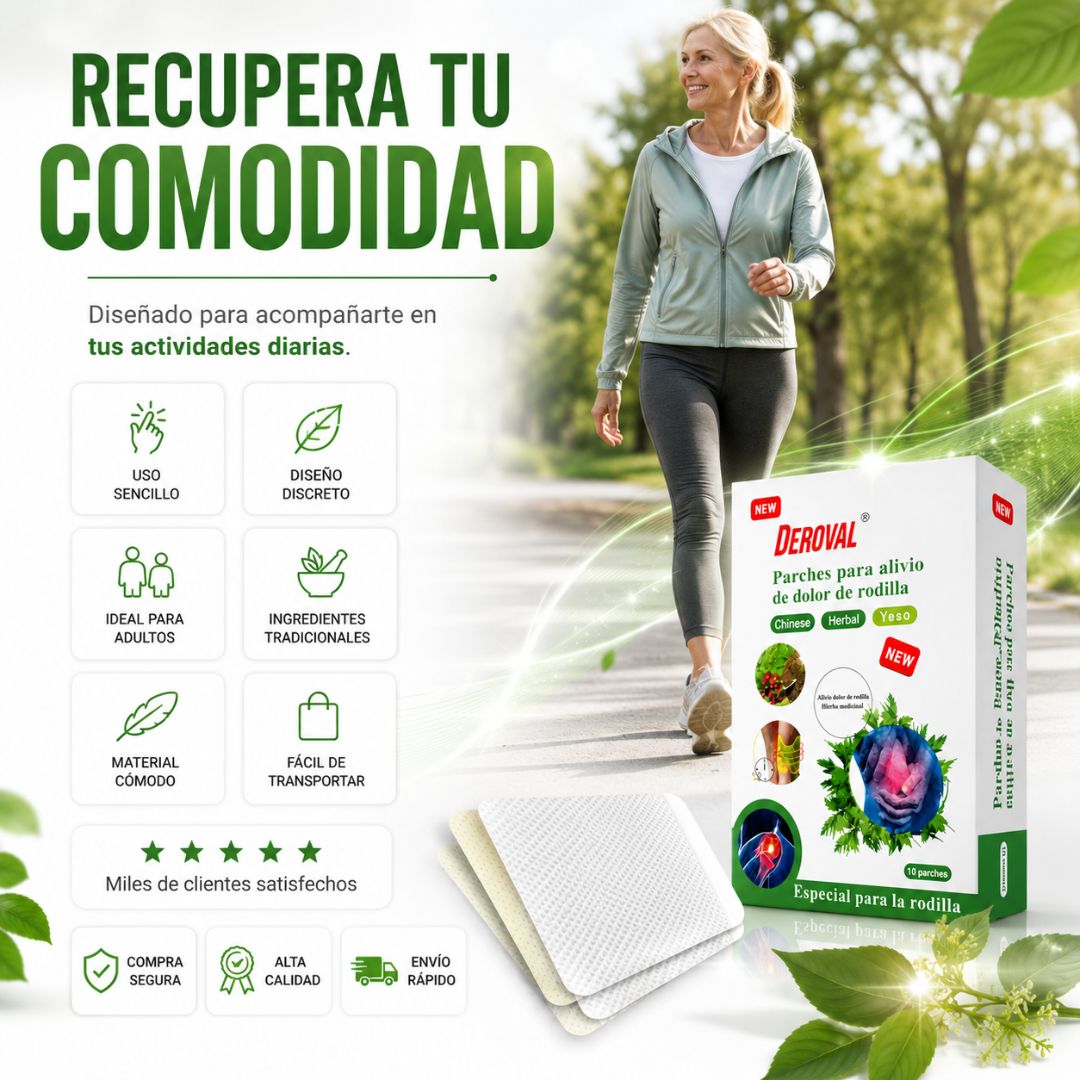 Parches para el Dolor de Rodillas | Alivio Rápido y Duradero