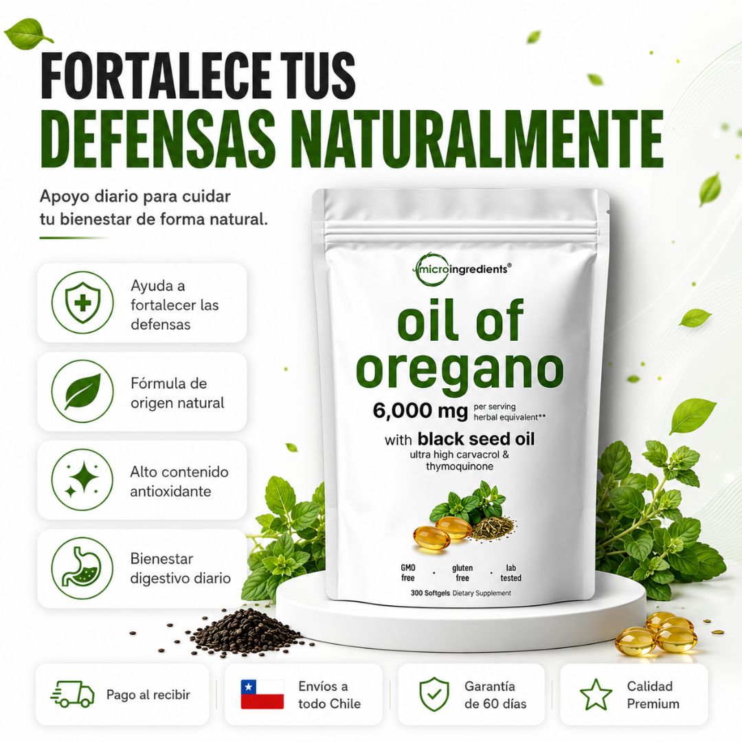 Aceite de Orégano 6000 mg Premium