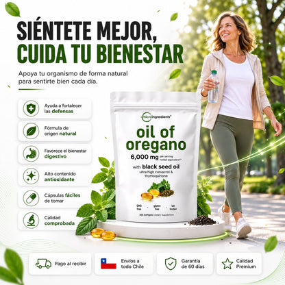 Aceite de Orégano 6000 mg Premium