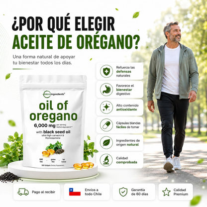 Aceite de Orégano 6000 mg Premium